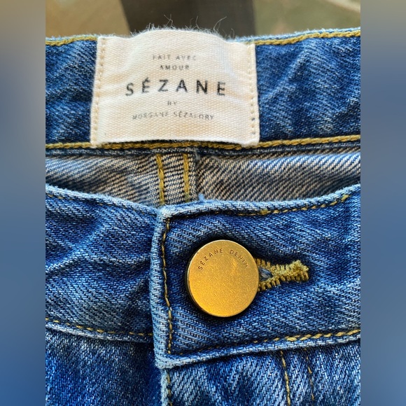 Sezane Denim Regular Jeans Trousers Pants Size 38 /US 6 Sézane - Picture 10 of 11
